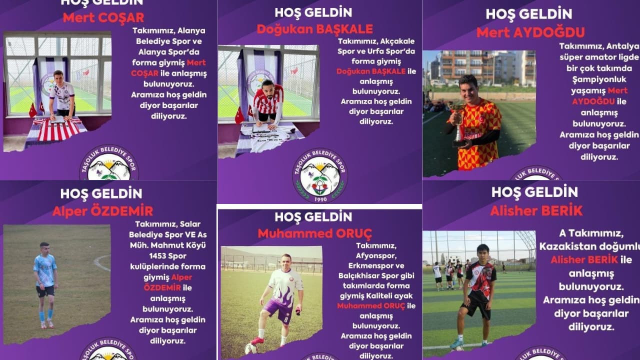 Taşoluk Belediye Spor, yeni sezon için transfer çalışmalarına hız kesmeden