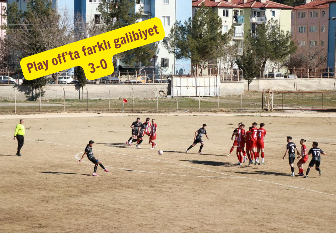 Dinar Belediyespor, Sinanpaşa İlçe Stadyumu’nda karşılaştığı Karacaahmetspor Kulübü’nü 3-0’lık net