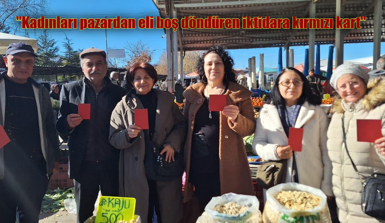 CHP Afyonkarahisar Kadın Kolları Başkanlığı, pazar esnafı ve vatandaşla bir