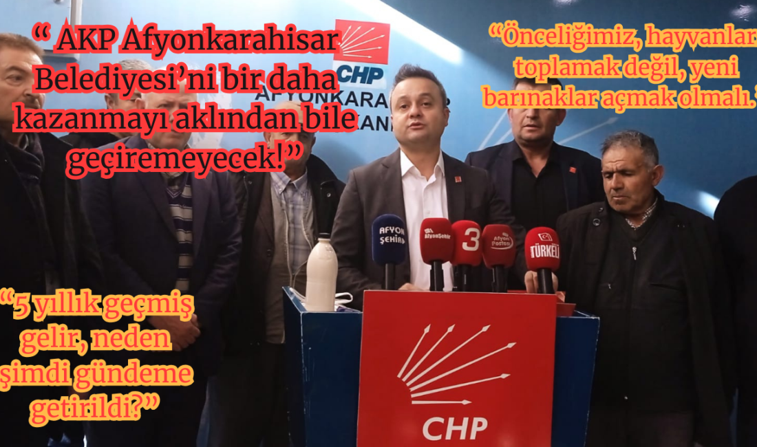 CHP Afyonkarahisar İl Başkanı Faruk Duha Erhan, parti il başkanlığında