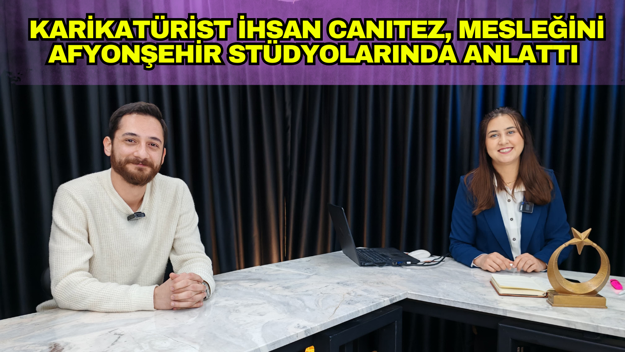 Karikatürün güçlü ve derin anlamını izleyicilere sunan İhsan Canıtez, Turkuvaz