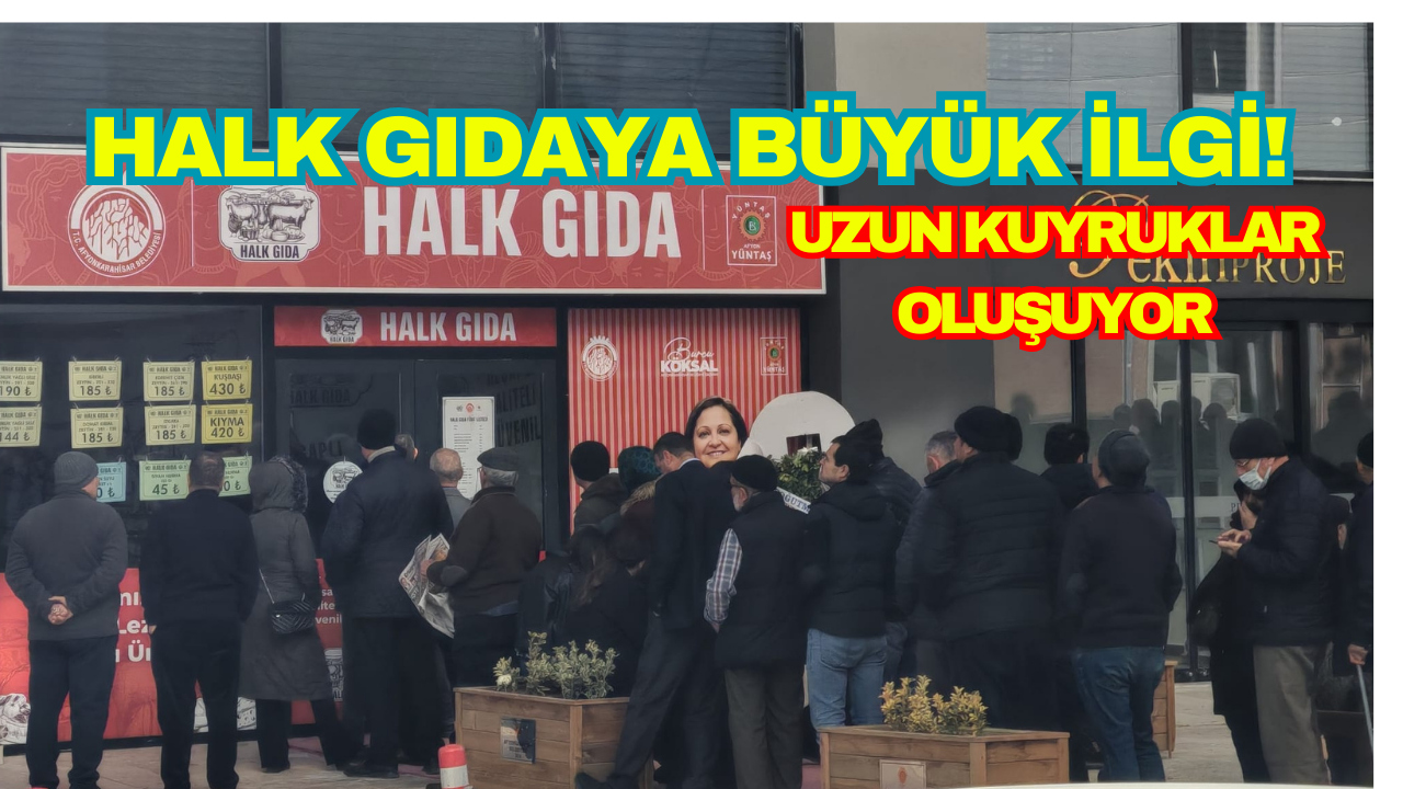 Halk Gıda’nın hizmete girmesiyle birlikte vatandaşlar, uygun fiyatlı ve kaliteli