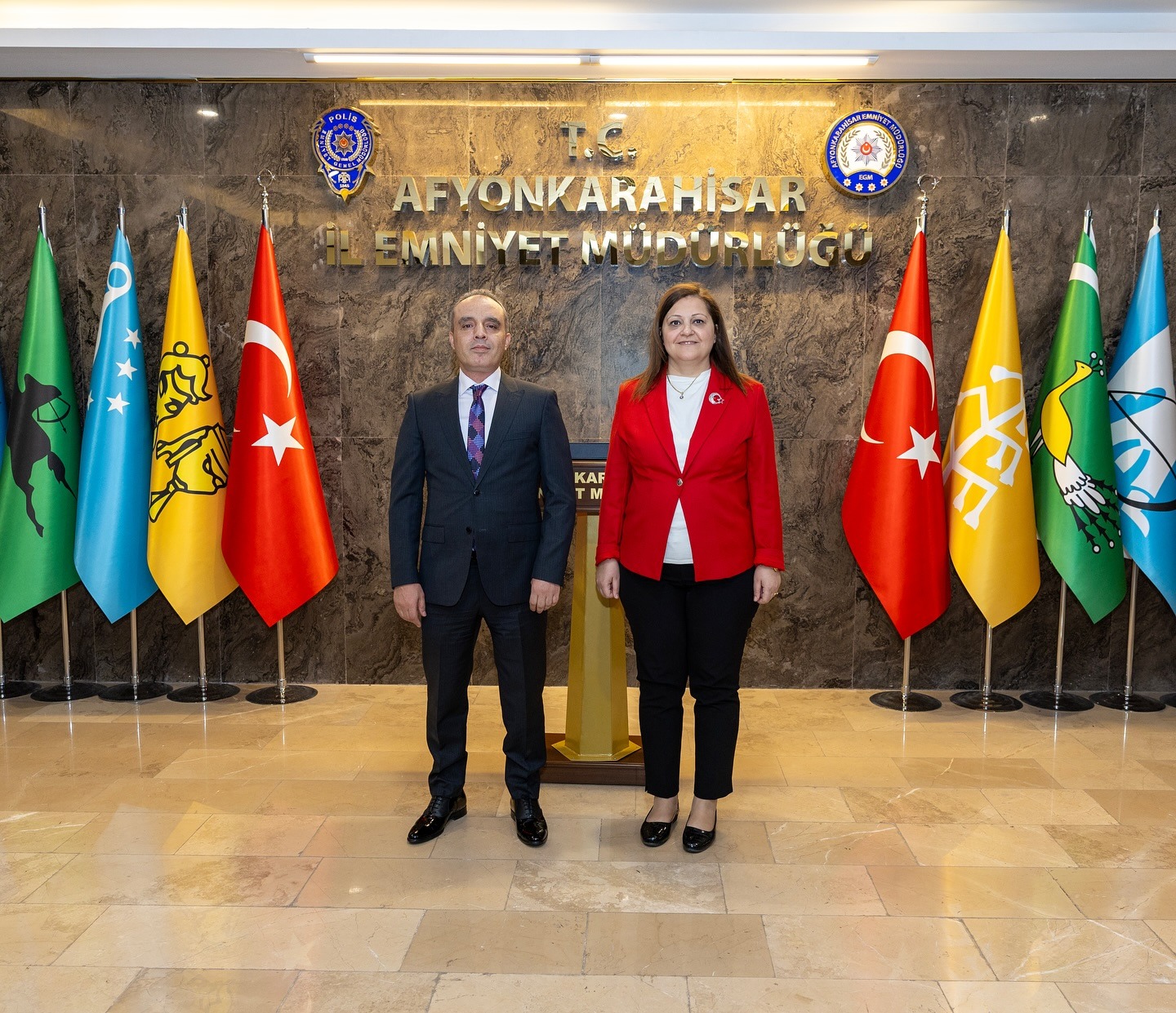 Afyonkarahisar Belediye Başkanı Burcu Köksal, Afyonkarahisar Emniyet Müdürü olarak göreve