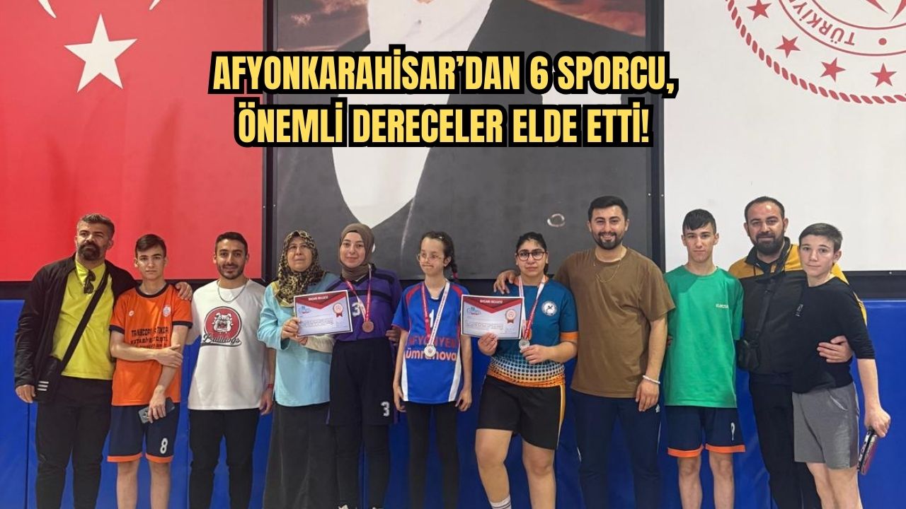 Afyonkarahisar’dan 6 sporcu Türkiye Şampiyonası’na katılım sağladı.